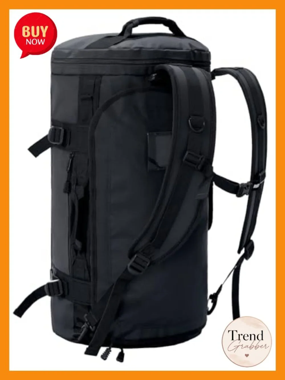 Large Duffle Bag Backpack Travel Gym Sports 45L Water Resistant Convertible